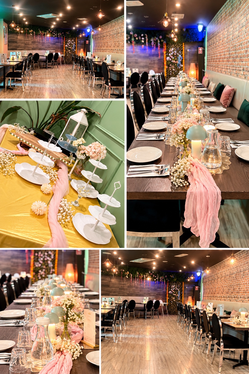 Birthday party table setup at Aura Indian Cuisine function venue in Dandenong